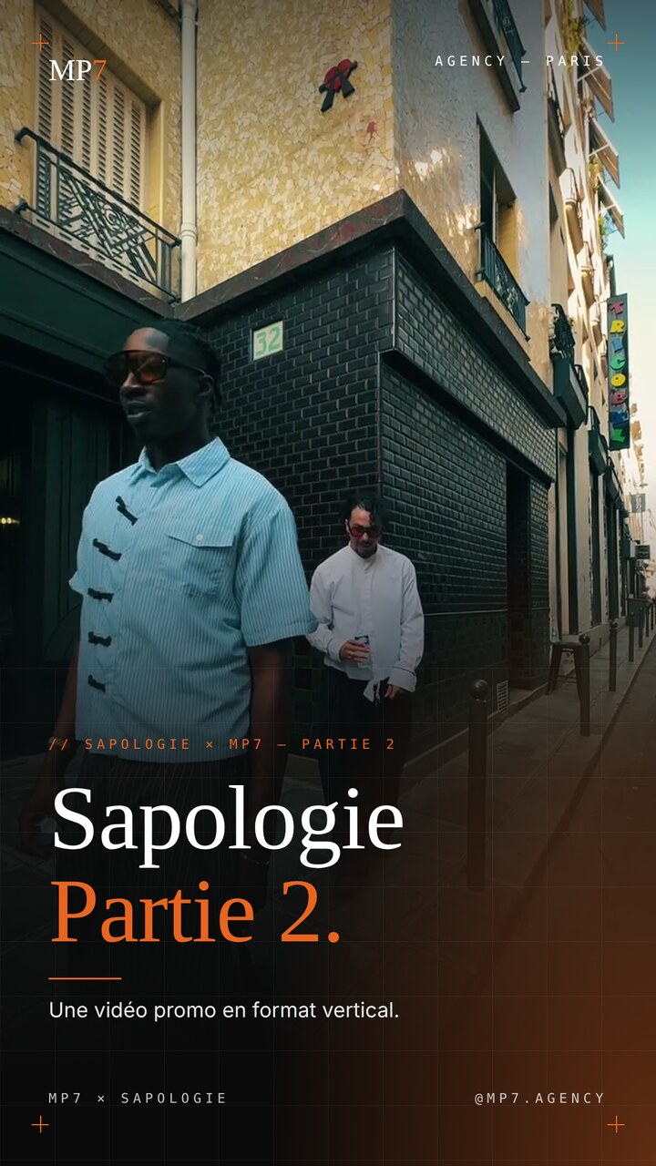 Image du film sapologie · Vidéo promo, partie 2